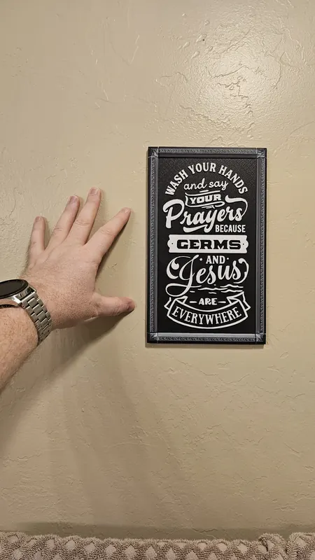 Decorative Craft Sign - 3D printed home decor sign